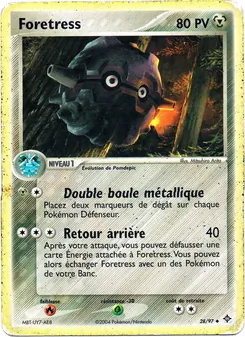Carte Foretress de l'extension EX Dragon, numéro 28/97