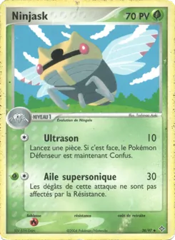 Carte Ninjask de l'extension EX Dragon, numéro 38/97