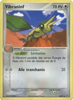 Carte Vibraninf de l'extension EX Dragon, numéro 46/97