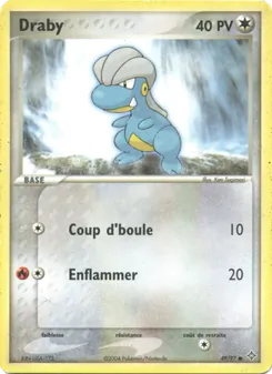 Carte Draby de l'extension EX Dragon, numéro 49/97