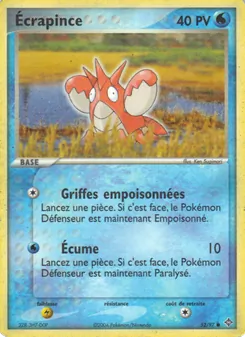Carte Écrapince de l'extension EX Dragon, numéro 52/97