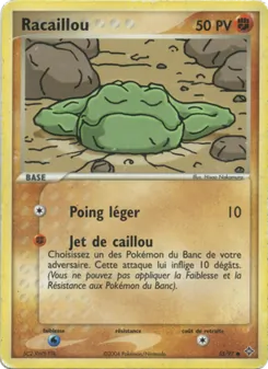 Carte Racaillou de l'extension EX Dragon, numéro 55/97