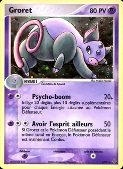 Carte Groret de l'extension EX Dragon, numéro 6/97
