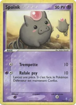 Carte Spoink de l'extension EX Dragon, numéro 74/97