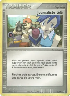 Carte Journaliste télé de l'extension EX Dragon, numéro 88/97