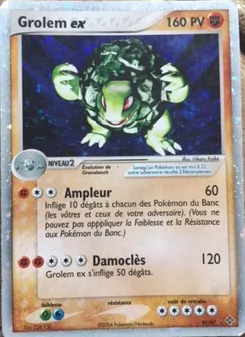 Carte Grolem ex de l'extension EX Dragon, numéro 91/97
