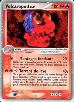 Carte Volcaropod ex de l'extension EX Dragon, numéro 95/97