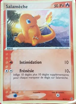 Carte Salamèche de l'extension EX Dragon, numéro 98/97