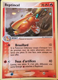 Carte Reptincel de l'extension EX Dragon, numéro 99/97