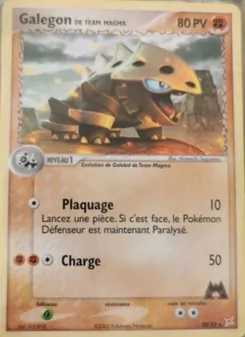 Carte Galegon de Team Magma de l'extension EX Team Magma vs Team Aqua, numéro 20/95