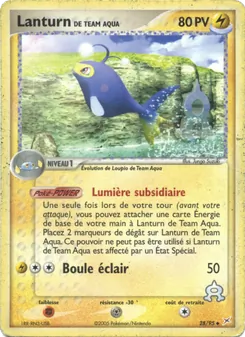 Carte Lanturn de Team Aqua de l'extension EX Team Magma vs Team Aqua, numéro 28/95