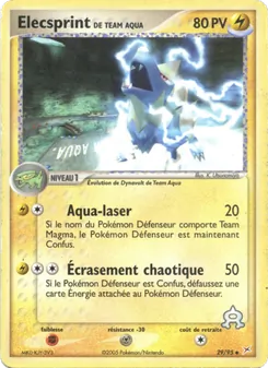 Carte Elecsprint de Team Aqua de l'extension EX Team Magma vs Team Aqua, numéro 29/95