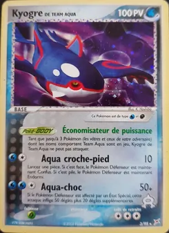 Carte Kyogre de Team Aqua de l'extension EX Team Magma vs Team Aqua, numéro 3/95