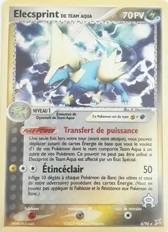 Carte Elecsprint de Team Aqua de l'extension EX Team Magma vs Team Aqua, numéro 4/95