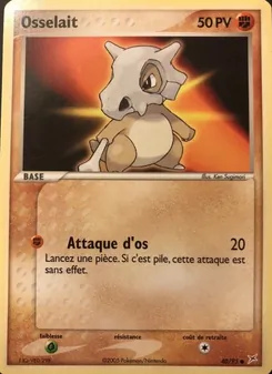Carte Osselait de l'extension EX Team Magma vs Team Aqua, numéro 40/95