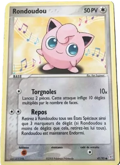 Carte Rondoudou de l'extension EX Team Magma vs Team Aqua, numéro 41/95