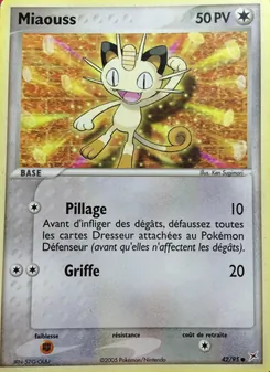 Carte Miaouss de l'extension EX Team Magma vs Team Aqua, numéro 42/95