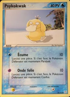 Carte Psykokwak de l'extension EX Team Magma vs Team Aqua, numéro 44/95