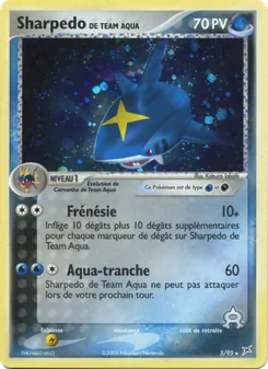 Carte Sharpedo de Team Aqua de l'extension EX Team Magma vs Team Aqua, numéro 5/95