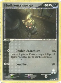 Carte Medhyena de Team Aqua de l'extension EX Team Magma vs Team Aqua, numéro 54/95