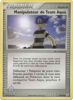 Carte Manipulateur de Team Aqua de l'extension EX Team Magma vs Team Aqua, numéro 69/95