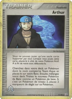 Carte Arthur de l'extension EX Team Magma vs Team Aqua, numéro 71/95