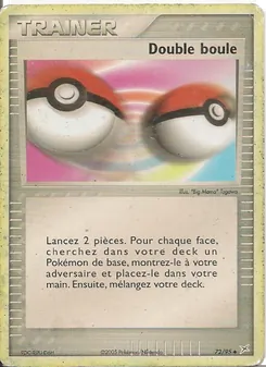Carte Double boule de l'extension EX Team Magma vs Team Aqua, numéro 72/95