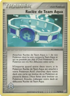 Carte Raclée de Team Aqua de l'extension EX Team Magma vs Team Aqua, numéro 76/95