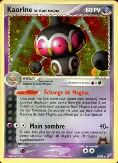 Carte Kaorine de Team Magma de l'extension EX Team Magma vs Team Aqua, numéro 8/95