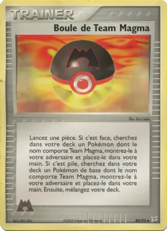 Carte Boule de Team Magma de l'extension EX Team Magma vs Team Aqua, numéro 80/95