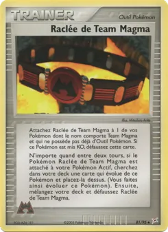 Carte Raclée de Team Magma de l'extension EX Team Magma vs Team Aqua, numéro 81/95