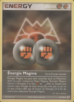 Carte Énergie Magma de l'extension EX Team Magma vs Team Aqua, numéro 87/95