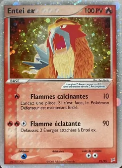 Carte Entei ex de l'extension EX Team Magma vs Team Aqua, numéro 91/95