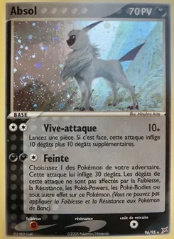 Carte Absol de l'extension EX Team Magma vs Team Aqua, numéro 96/95