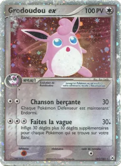 Carte Grodoudou ex de l'extension EX Légendes Oubliées, numéro 101/101