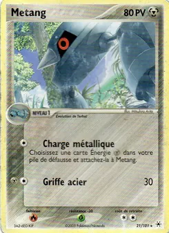 Carte Métang de l'extension EX Légendes Oubliées, numéro 21/101