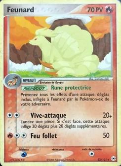 Carte Feunard de l'extension EX Légendes Oubliées, numéro 22/101