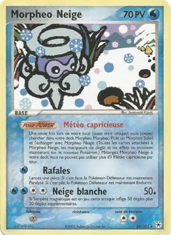 Carte Morpheo Neige de l'extension EX Légendes Oubliées, numéro 25/101