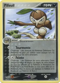 Carte Pifeuil de l'extension EX Légendes Oubliées, numéro 45/101