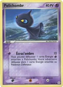 Carte Polichombr de l'extension EX Légendes Oubliées, numéro 72/101