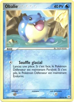 Carte Obalie de l'extension EX Légendes Oubliées, numéro 74/101