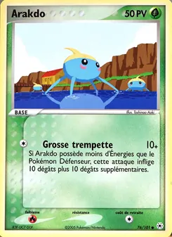 Carte Arakdo de l'extension EX Légendes Oubliées, numéro 76/101