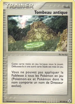 Carte Tombeau antique de l'extension EX Légendes Oubliées, numéro 87/101