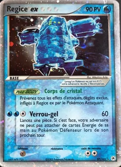 Carte Regice ex de l'extension EX Légendes Oubliées, numéro 97/101
