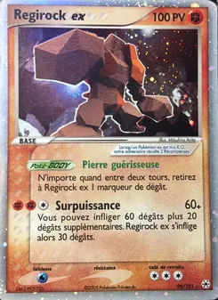 Carte Regirock ex de l'extension EX Légendes Oubliées, numéro 98/101