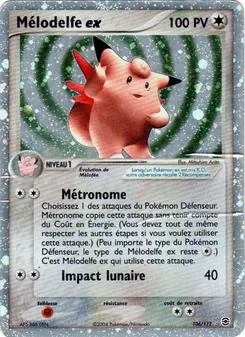 Carte Mélodelfe ex de l'extension EX Rouge Feu & Vert Feuille, numéro 106/112