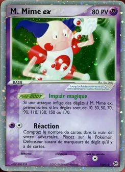 Carte M. Mime ex de l'extension EX Rouge Feu & Vert Feuille, numéro 110/112