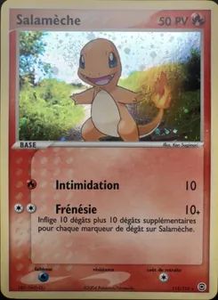 Carte Salamèche de l'extension EX Rouge Feu & Vert Feuille, numéro 113/112