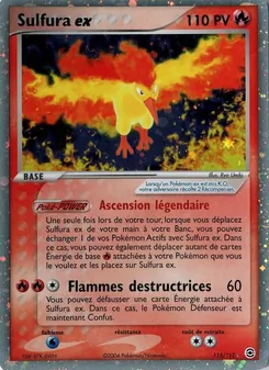 Carte Sulfura ex de l'extension EX Rouge Feu & Vert Feuille, numéro 115/112
