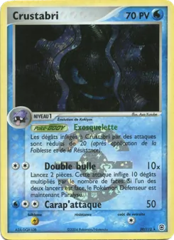Carte Crustabri de l'extension EX Rouge Feu & Vert Feuille, numéro 20/112